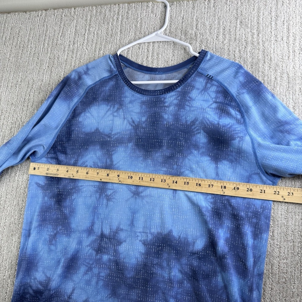 Lululemon Metal Vent Tech Long Sleeve Shirt 2.0 Men's Size XL Blue Marble - Picture 8 of 8